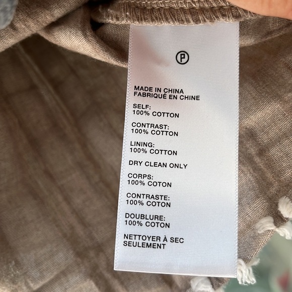 Anthropologie Maeve Soeli Fringe Crop Tank Top Texture Size Medium - Picture 9 of 10